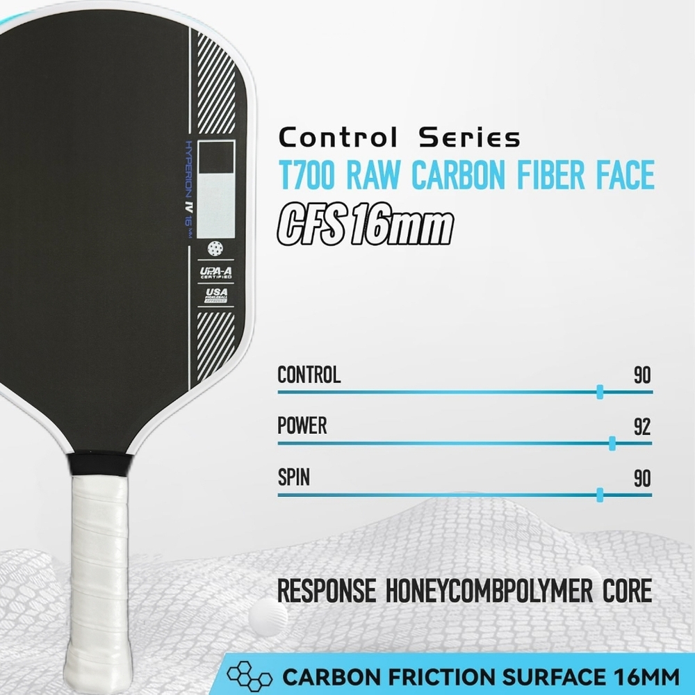 NEW JOOLA BEN JOHNS Hyperion Perseus Pickleball 1 Paddle  16 Mm Wide